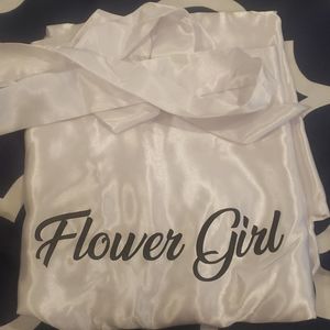 Flower Girl Satin Robes